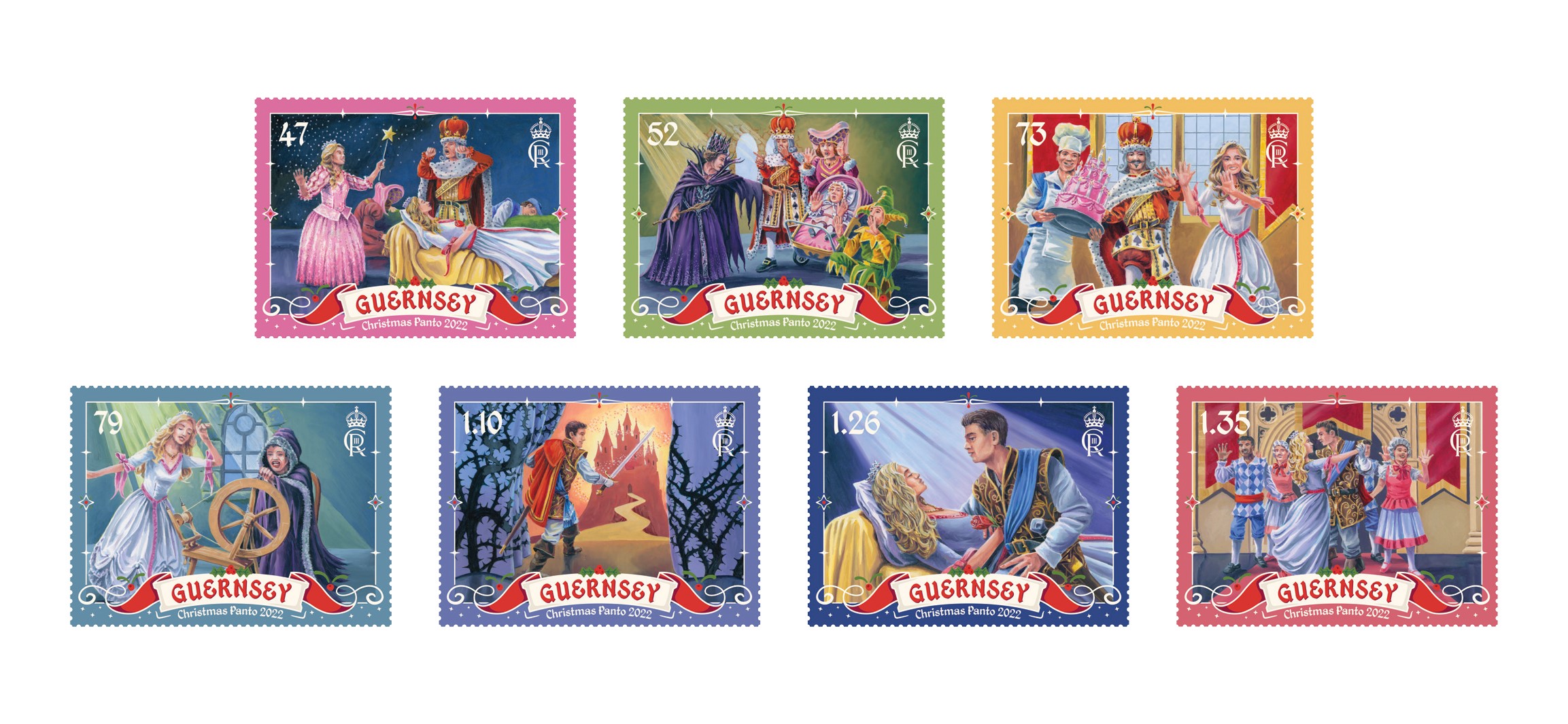 Set of 7 stamps